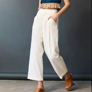 NWT Anthropologie Maeve Pleated Straight Pants
